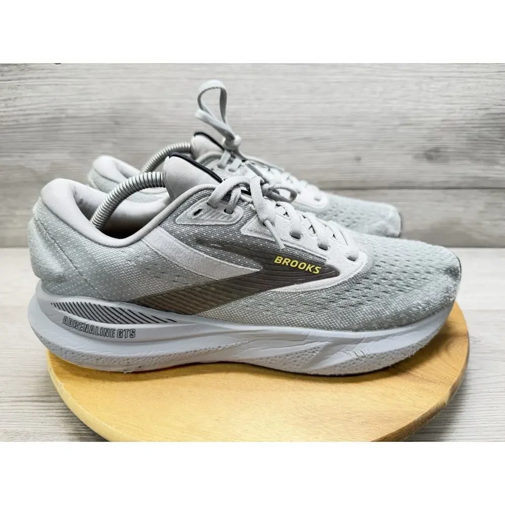Brooks Adrenaline GTS 24 Alloy White Gold Fusion Men’s 10 2E